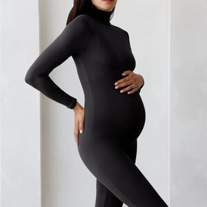 Black Maternity Jumpsuit